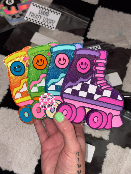 Checkered Roller Skate