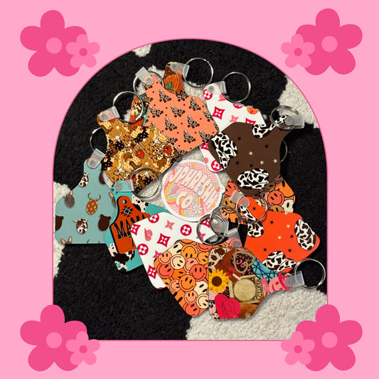 RTS - Cow Tag Keychain